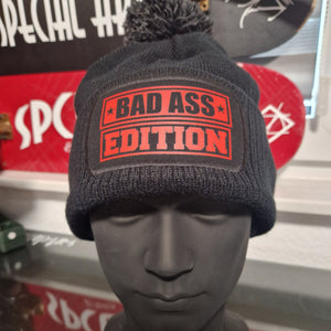 Beanie ,,Bad Ass Edition" mit Bommel