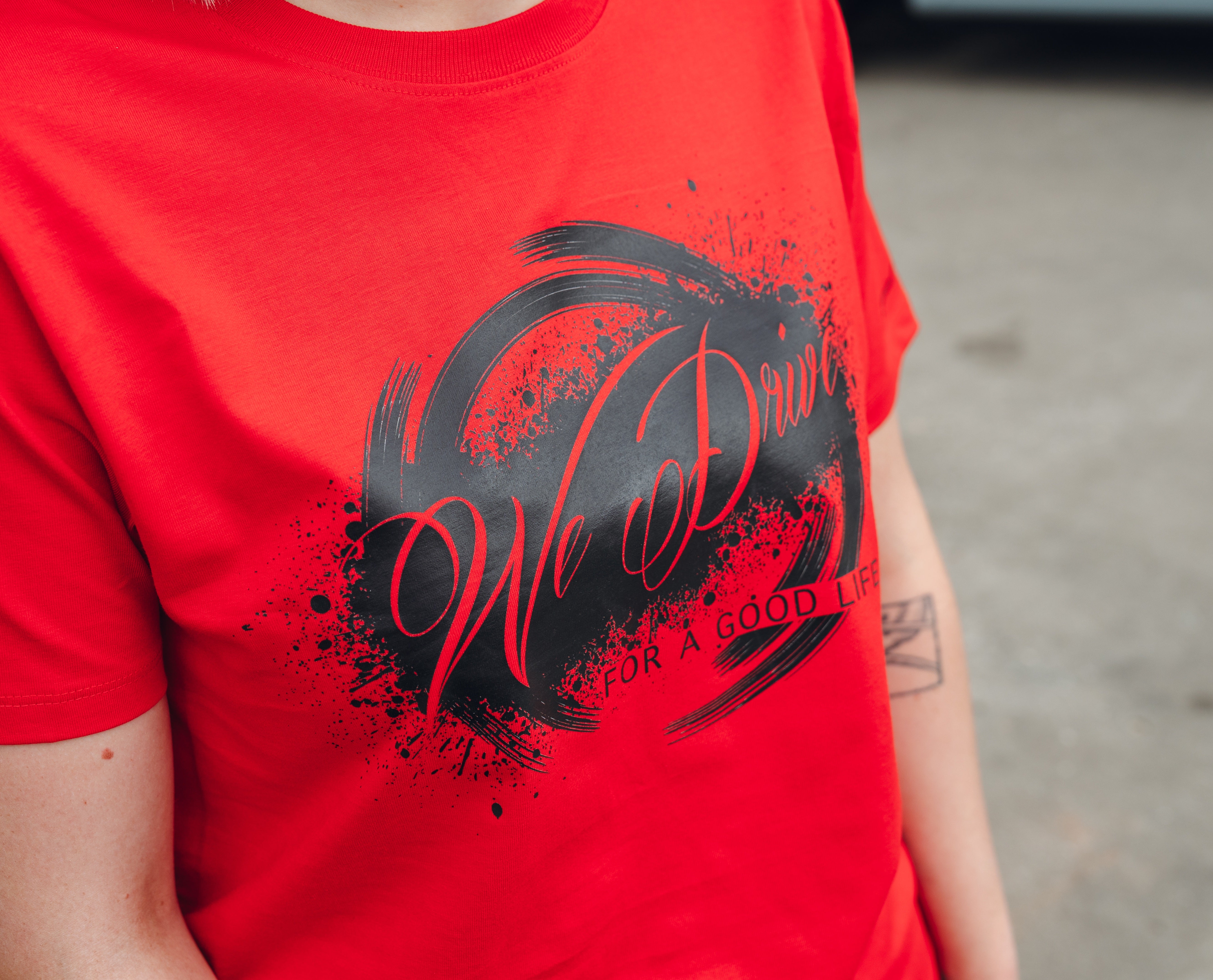 Shirt ,,We drive " next Level front Print